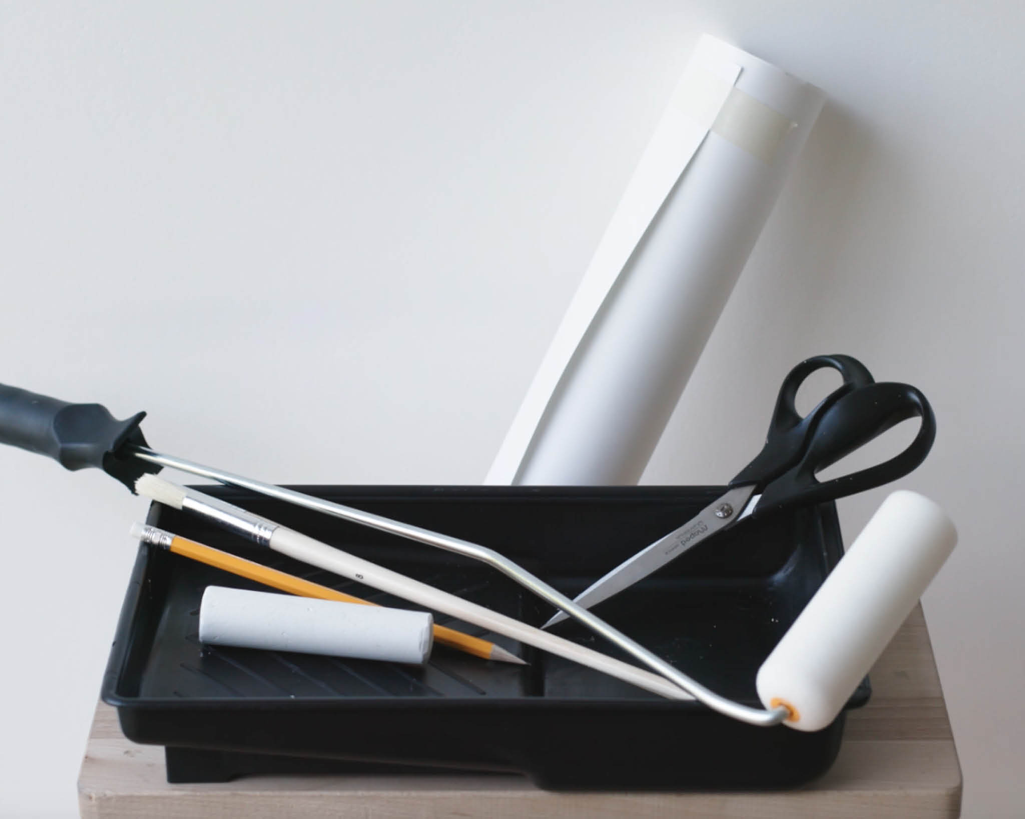 Equipment needed to paint an oval All the kit you’ll need to paint an oval design